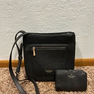 Kate Spade Black Crossbody Bag with Wallet